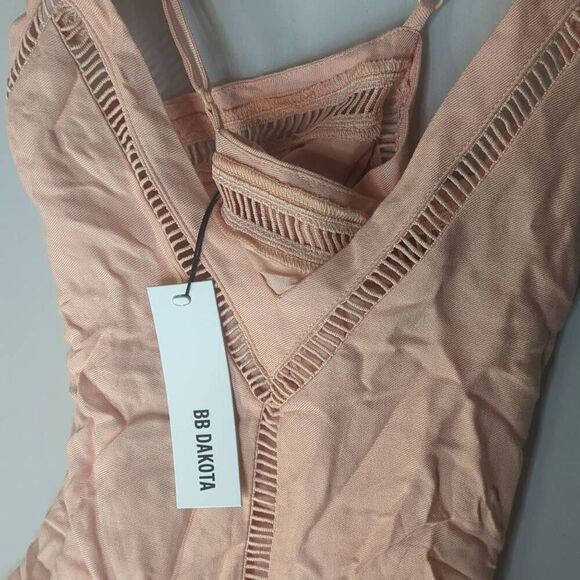 NWT BB Dakota Karleen Sleeveless Mini Dress Salmon  XS - Picture 3 of 7